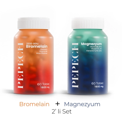 Bromelain + Magnezyum (2’li Set)
