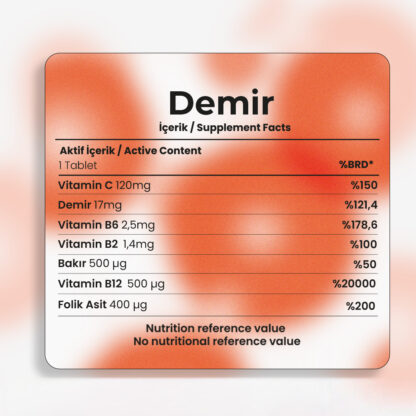Iron-B Plus Demir Kompleksi